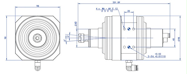 RBZ-40浮动尺寸图  RBZ-40浮动尺寸图